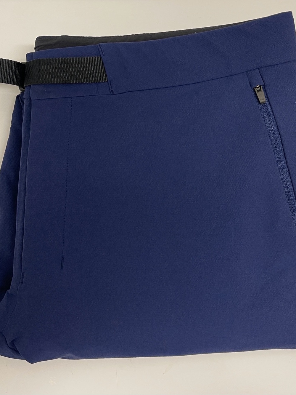 Marmot Latitude Mountain Hiking Pants Blue Belted Stretch Zip Hem Women’s 12